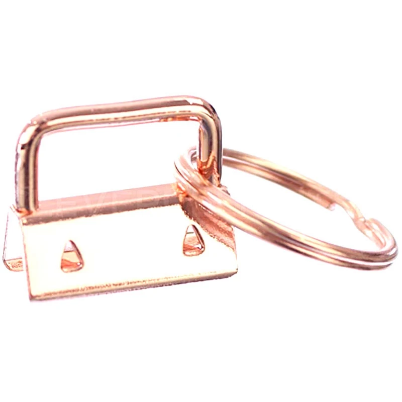 

50 шт. брелоки 25 мм фурнитура с брелоками цепочки для ключей зажимы для шнура металлические Ленточные брелоки