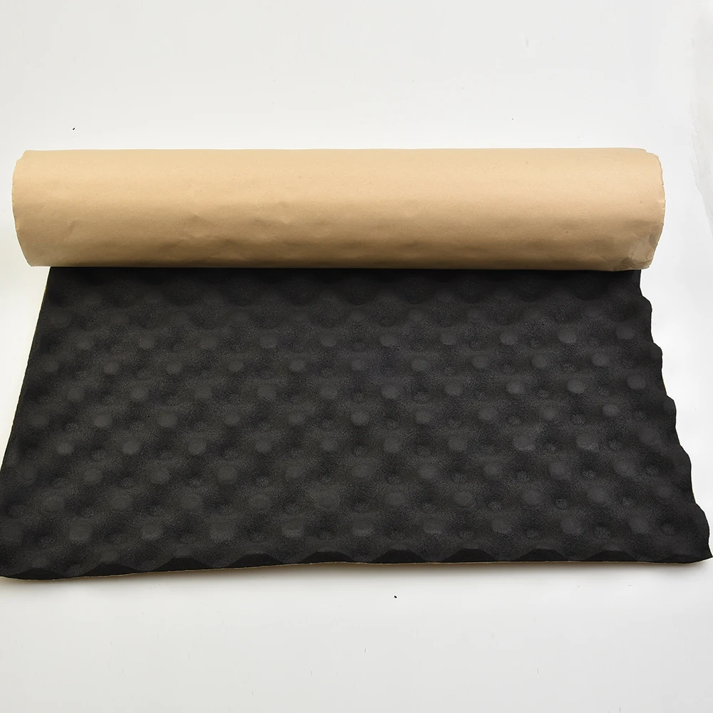 

Car Noise Sound Insulation Acoustic Dampening Subwoofer Pad Black 100*50*2cm Practical Portable Universal Mat Gift