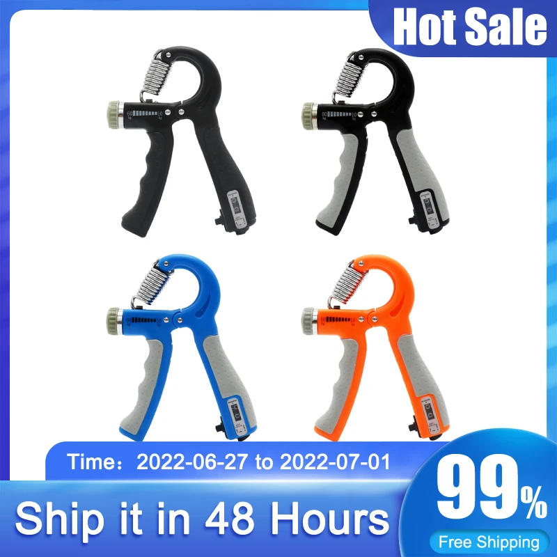 

Adjustable hand grip R-Shaped exercise power countable exercise enhancer gripper spring Grip Finger Training wrist expander