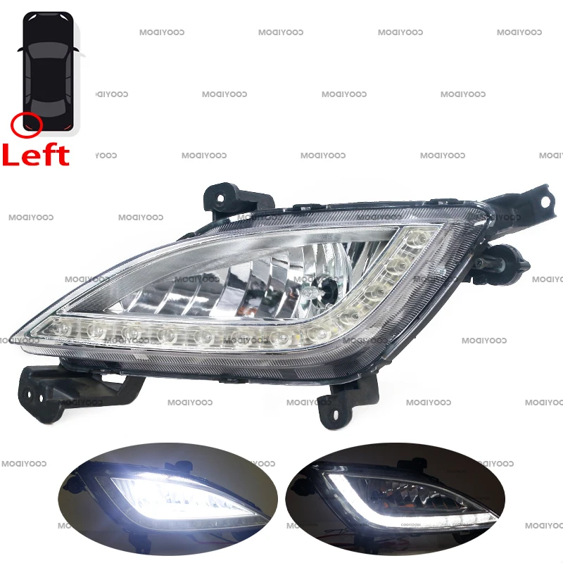 Передний бампер автомобиля, противотуманные фары, противотуманные фары для Hyundai Elantra GT I30 2012-2016 92201A5100 86563A5030, противотуманная фара в сборе