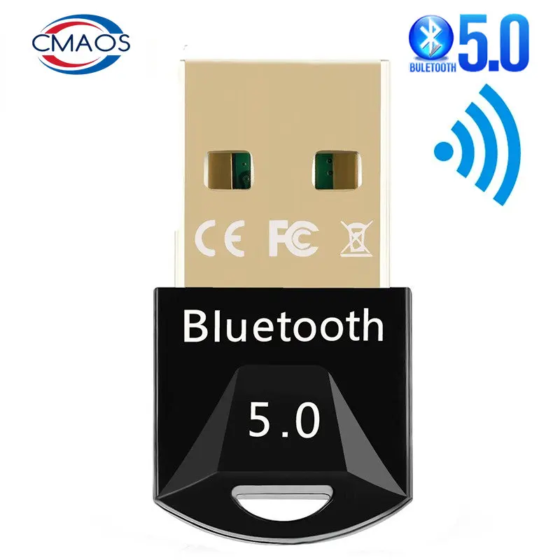 

CMAOS USB Bluetooth 5.0 Bluetooth Adapter Receiver 5.0 Bluetooth Dongle 5.0 4.0 Adapter for PC Laptop 5.0 BT Transmitter