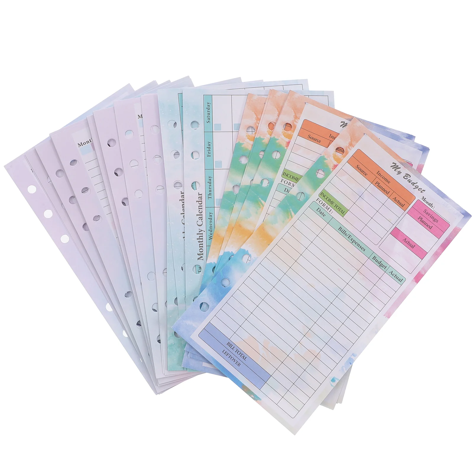 

Budget Refills Plan Book Expense Tracking Papers Money Recording Sheets Folder Notepad Planning