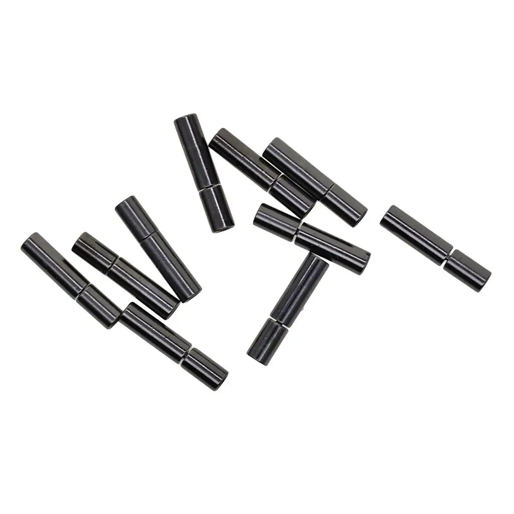 

10 Sets Strong Cylinder Bayonet Push Clasps Brass Cord Ends for 2mm Round Leather Cord Buckle Mating Connectors Findings