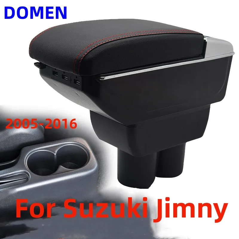 

For Suzuki Jimny armrest box Original dedicated central armrest box modification accessories Dual Layer USB Charging2005-2016