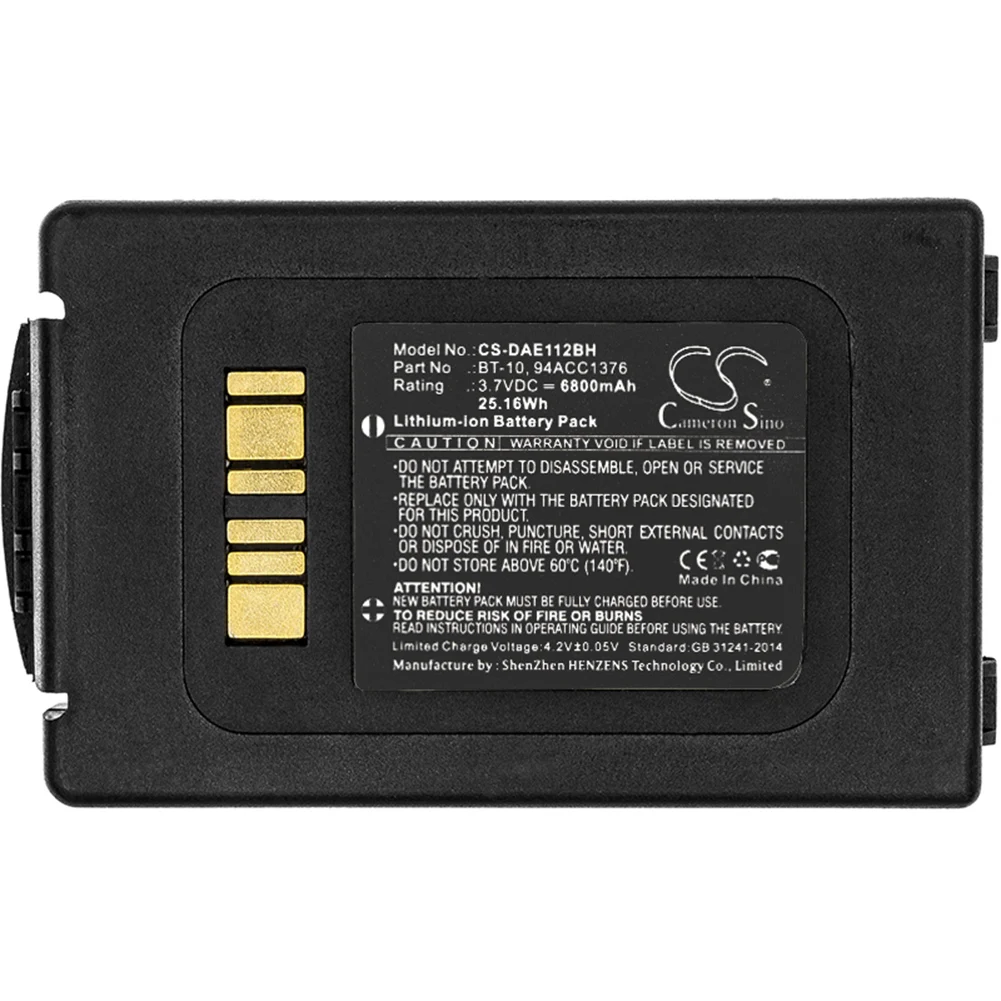 

Cameron Sino 6800mA Battery for Datalogic ELF 94ACC1376,94ACC1377,BT-10