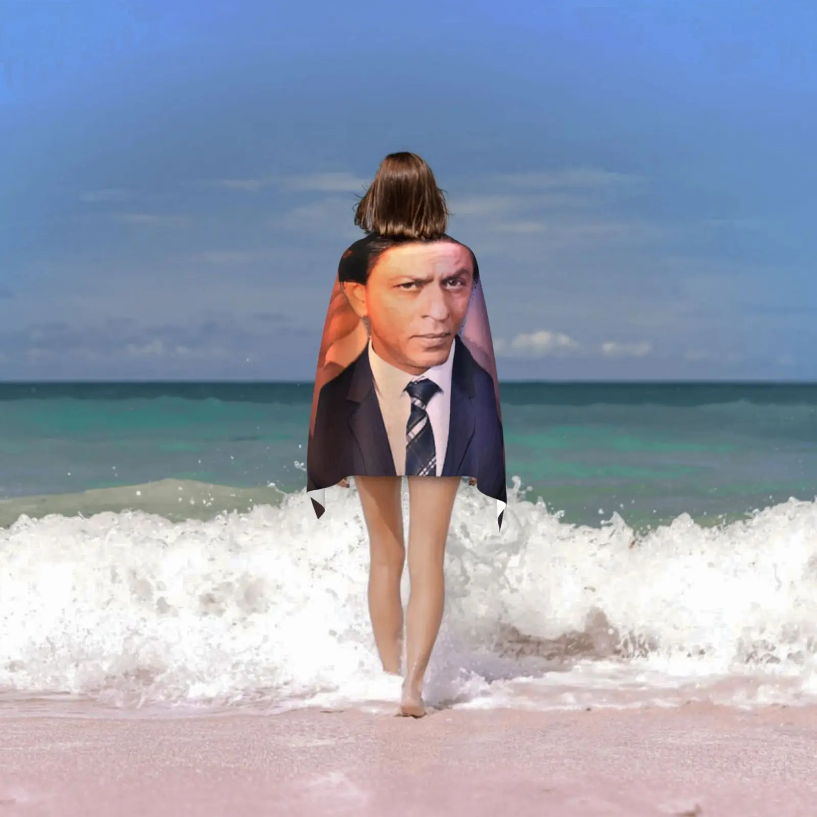 Shahrukh Khan Bath Towel Beach Cushion Shahrukhkhan Bollywood Srk Deepikapadukone Aliabhatt Katrinakaif