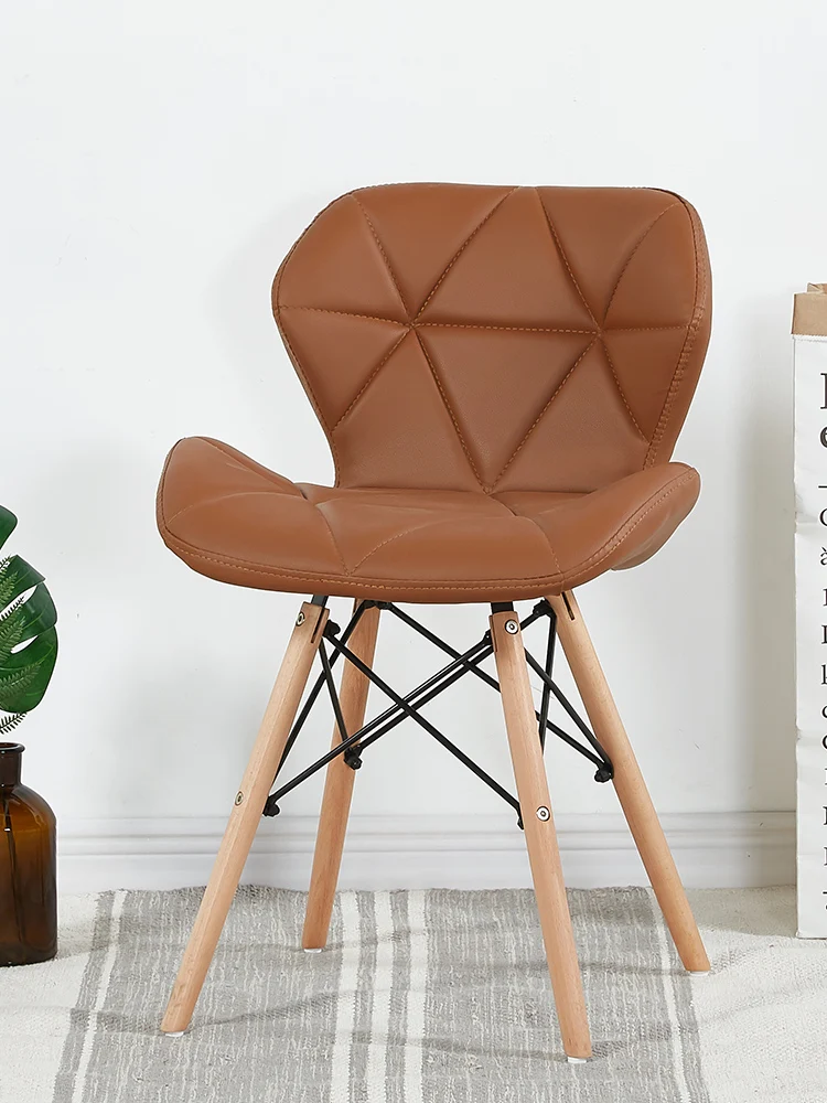 

Креативный скандинавский стул GY для отдыха, спинка, Офисный Компьютерный стул, обеденный стол и стул из массива дерева, простой современный стиль Ins