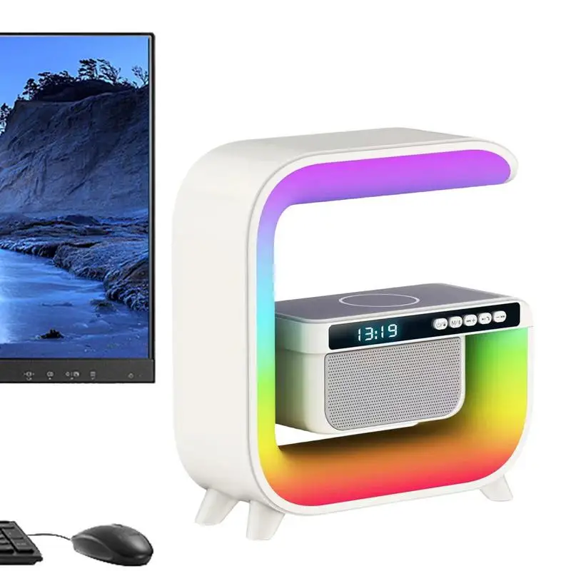 

Wireless Charging Table Lamp Wireless Charging Led Desk Lamp Bedside Lamp RGB Table Lamp 15W Night Light Eye-Caring 6 Color