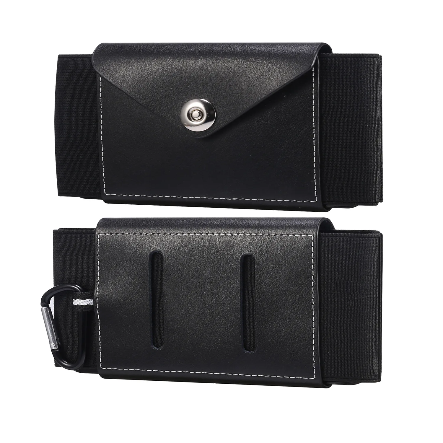 

For Apple Samsung Huawei Xiaomi Google Phone bag Hanging Bag Leather Waist Bag Pluggable card wallet iPhone protection bag