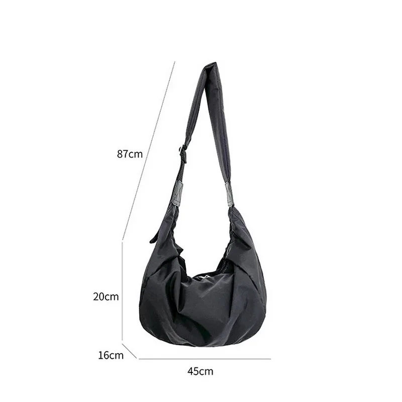 Diinovivo Casual Nylon Crossbody Bag High Quality Solid Female Shoulder Bag Large Capacity Messenger Bag Hobos Women Bag Tote