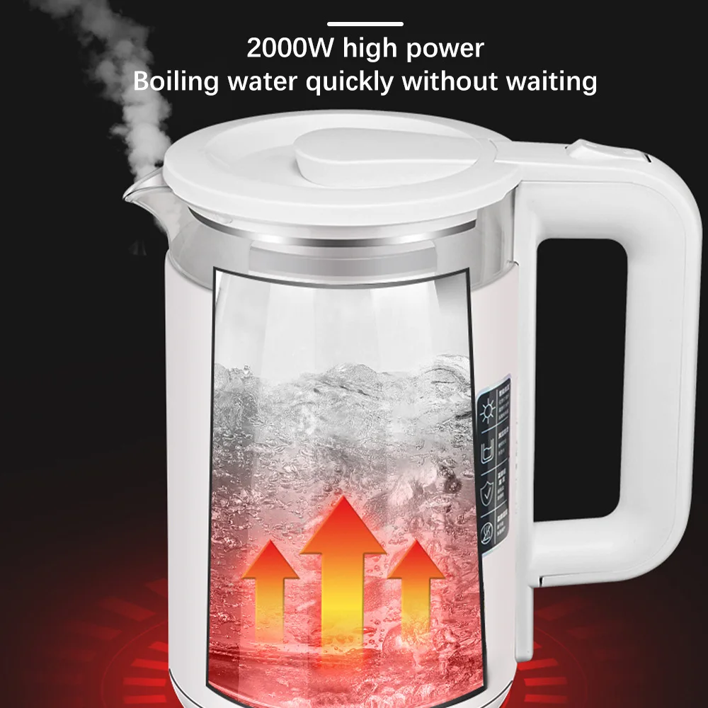 kitchen appliances electric kettle 2l thermos with heating 2000w electr water kettl smart kettle tea kettl water boiler teapot free global shipping