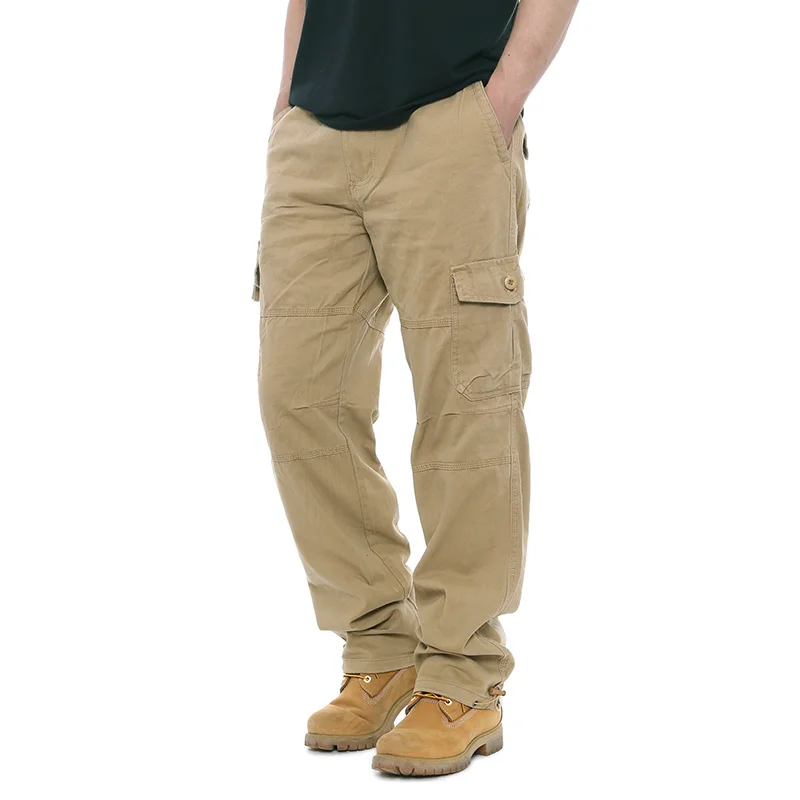 

Spring 2023 Men Army Tactical Cargo Pants Mens Multi Pocket Military Army Trousers Male Casual Cotton Long Baggy Pants M-5XL