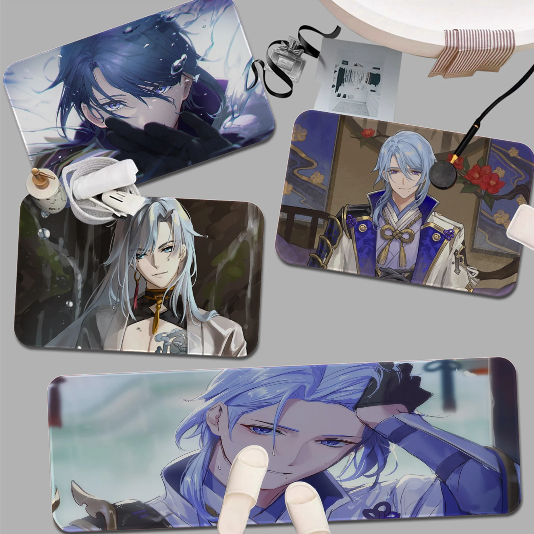 

Genshin Impact Kamisato Ayato Room Mats Nordic Style Home Doormat Bathroom-Toilet Mats Bedroom Hotel Decor Mat