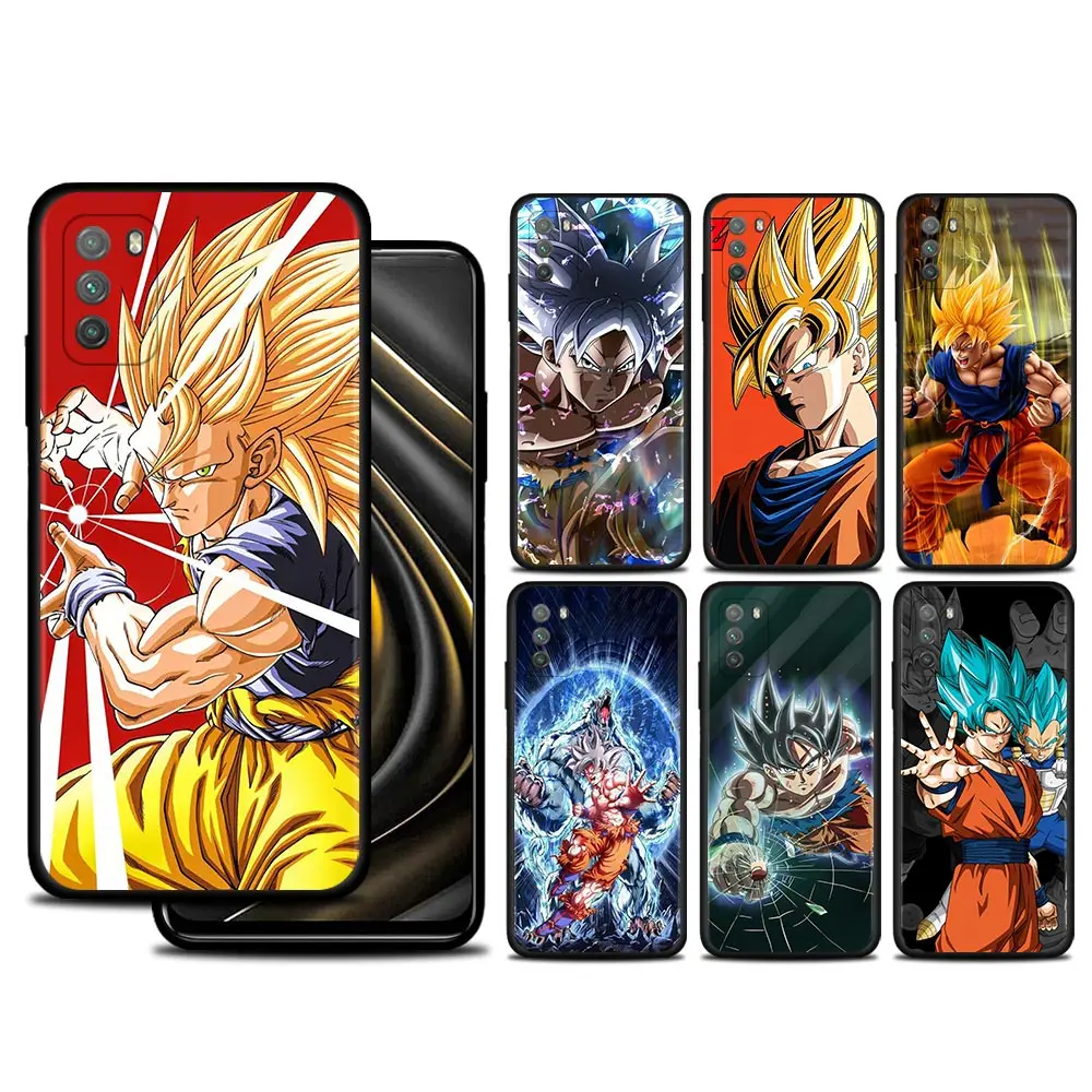 Чехол для телефона DBZ Dragon ball Xiaomi Poco X3 NFC M3 M4 Pro F3 F1 Mi 12 11T 10T Lite 9T Note 10Lite 5G силиконовый