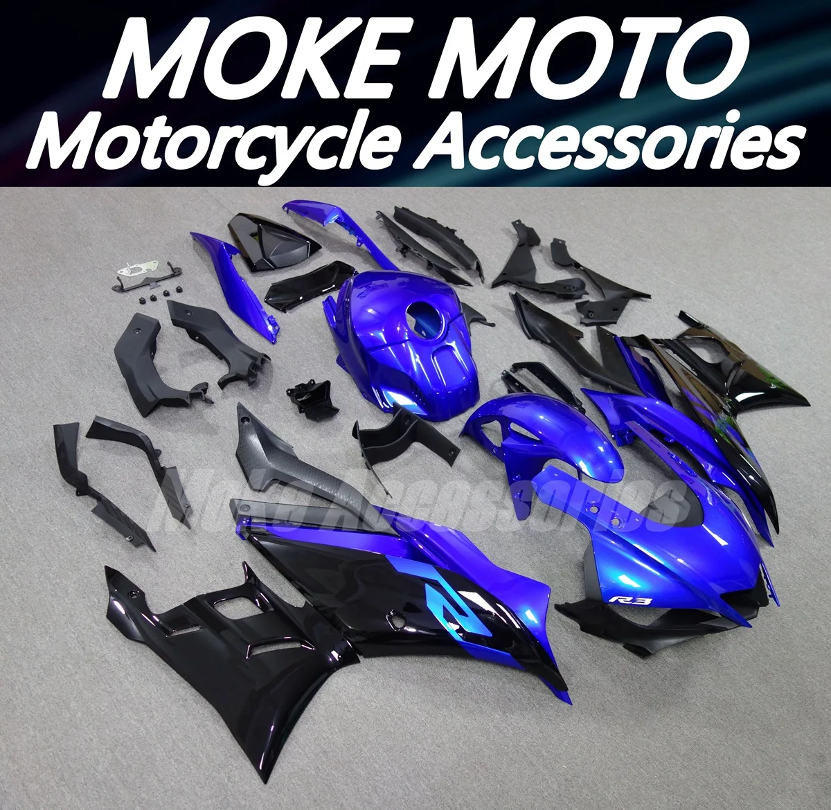 Комплект обтекателей для мотоцикла подходит YZF R25 R3 2019 2020 2021 2022 2023 комплект кузова