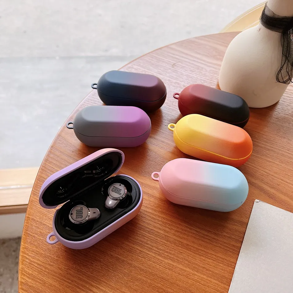 

For JBL T280 TWS Pro Earphone Case Gradient Color Matte Hard PC Plastic Protect Cover For JBL T280 TWS Pro Fashion Headset Cases