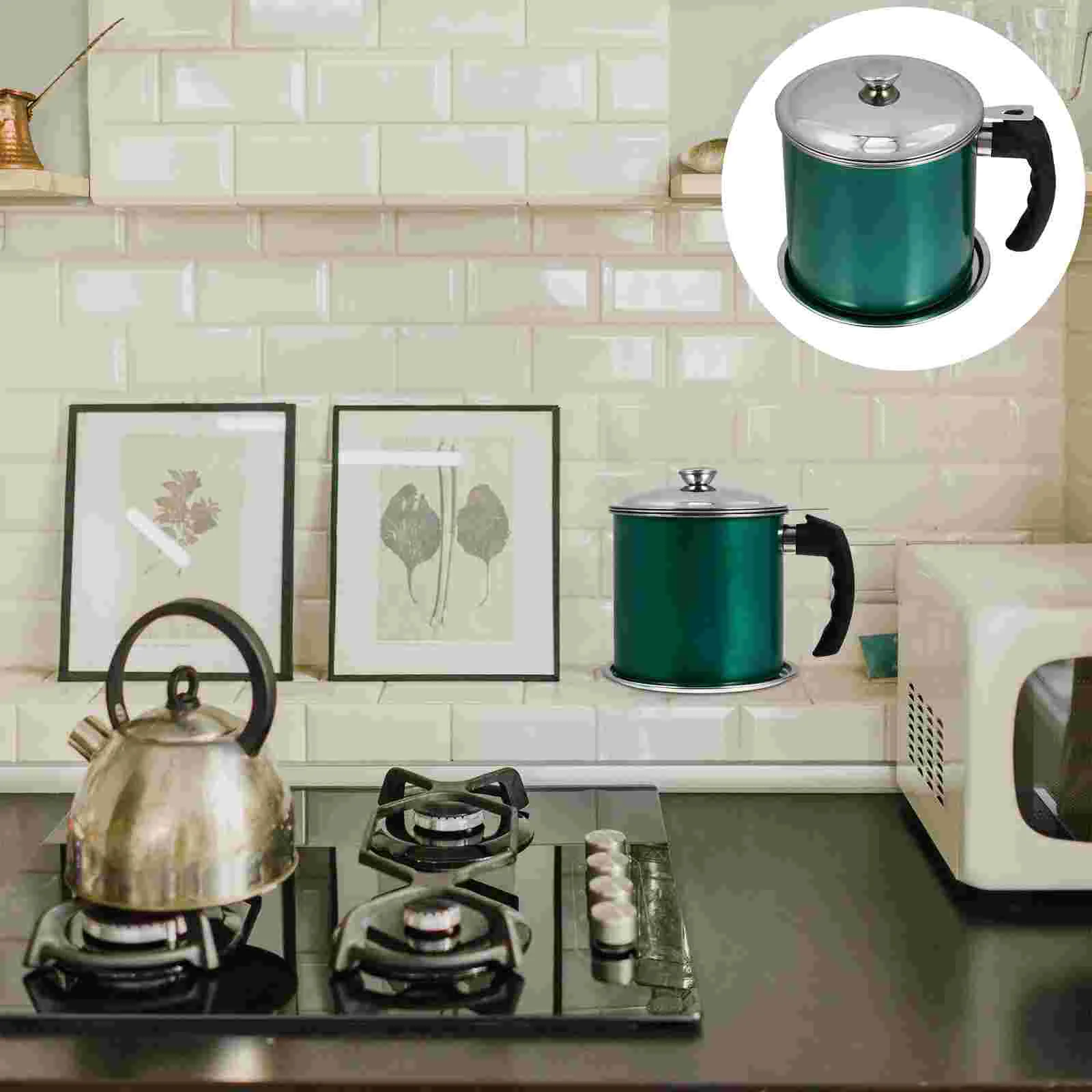 

Stainless Steel Pot Holder Container Scale Kitchen Storage Bottle Can Metal