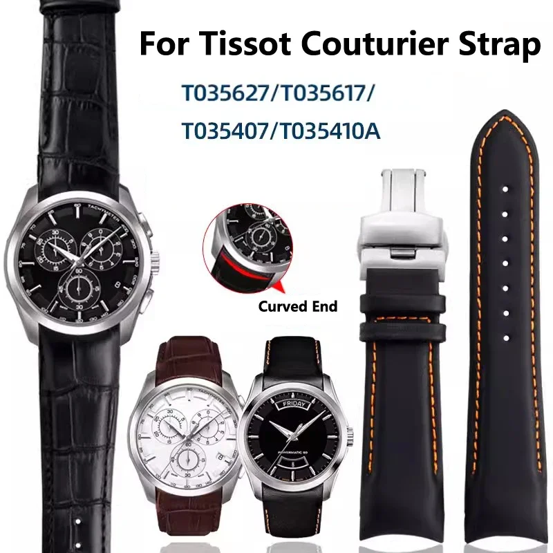 Ремешок для часов из натуральной кожи 22/23/24 мм