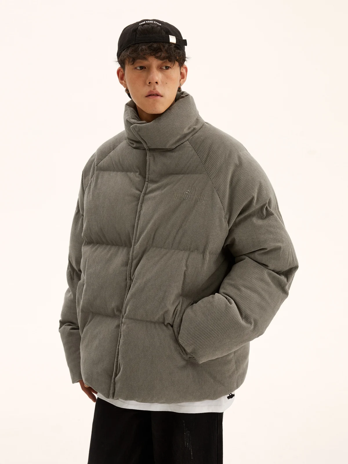 Мужское дорожное зимнее новое вельветовое пальто с хлопковой подкладкой и