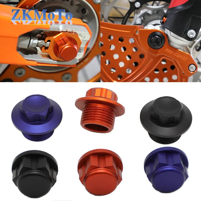 

CNC Front Wheel Lock Nut Bolt Rear Chain Adjuster Axle Block Wheel Axle Nut Cocer for KTM SX SXF XC XCF EXC EXCF XCW SMR 85-530