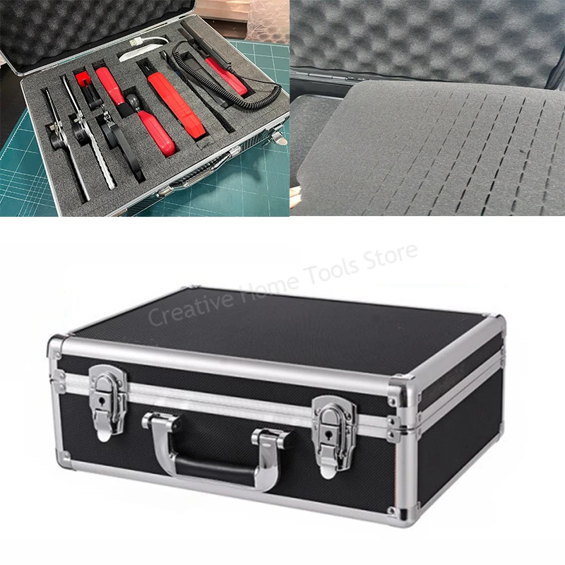 

Portable Aluminum Tool Box Suitcase Safety Instrument Case Equipment Protective Toolbox Household Hardware Tool Case Organizer
