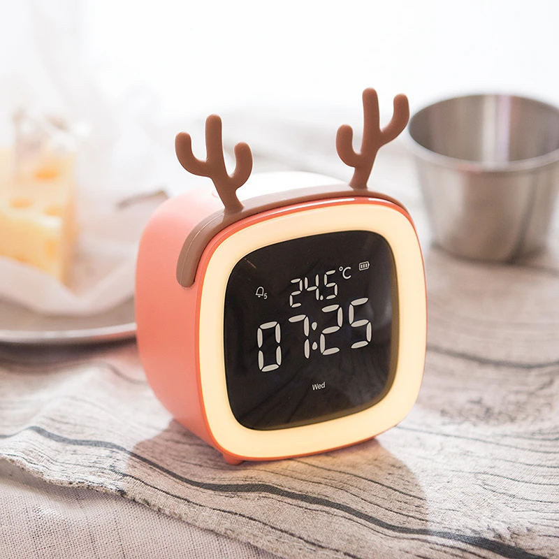 Будильник TIMESS детский с голосовым управлением многофункциональный прикроватный
