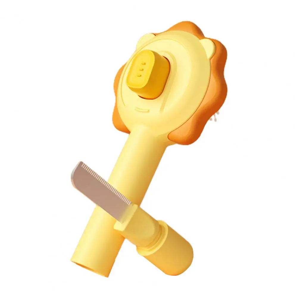 

Гребень для домашних питомцев, инструмент для груминга, мягкого массажа, самоочищающаяся Щетка для собак и кошек, для длительного использования, спутывания