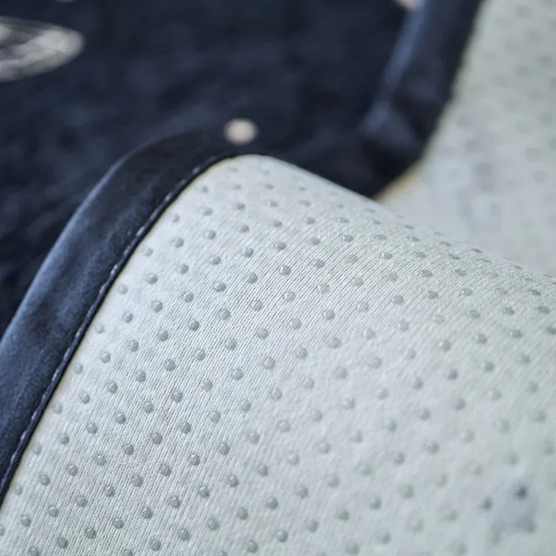 Modern Chenille Sofa Cover Butterfly Embroidery Cushion Four Season Universal Couch Mat Living Room Anti-slip