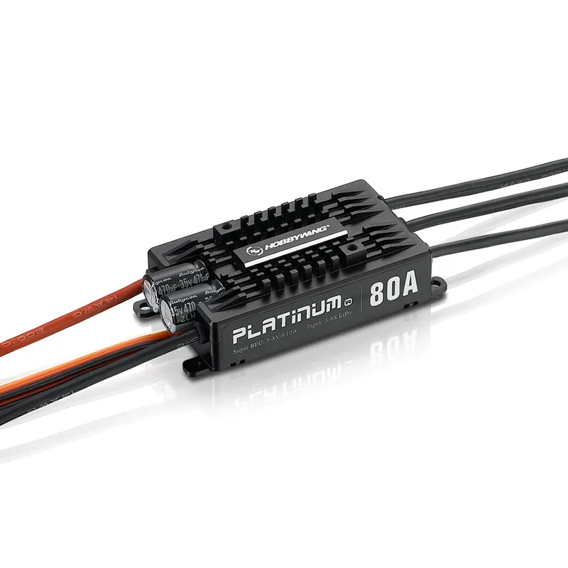 

1pc Original Hobbywing Platinum Pro V4 80A 3-6S Lipo BEC Empty Mold Brushless ESC for RC Drone Aircraft Helicopter