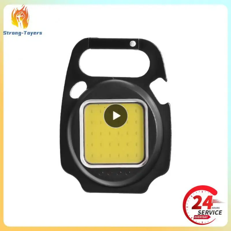 

500ma Outdoor Flashlight Magnetic Attraction Key Chain Lamp Portable Waterproof Bottle Opener Amping Lantern Back Bracket Cob