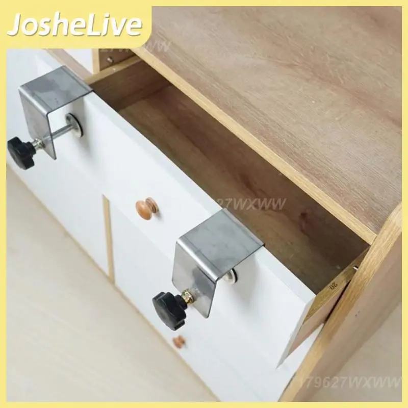 

Steel Drawer Front Installation Clamps Easy Adjustment Stable Durable Smooth Jig Cabinet Tool Fixing Clip Woodworking New