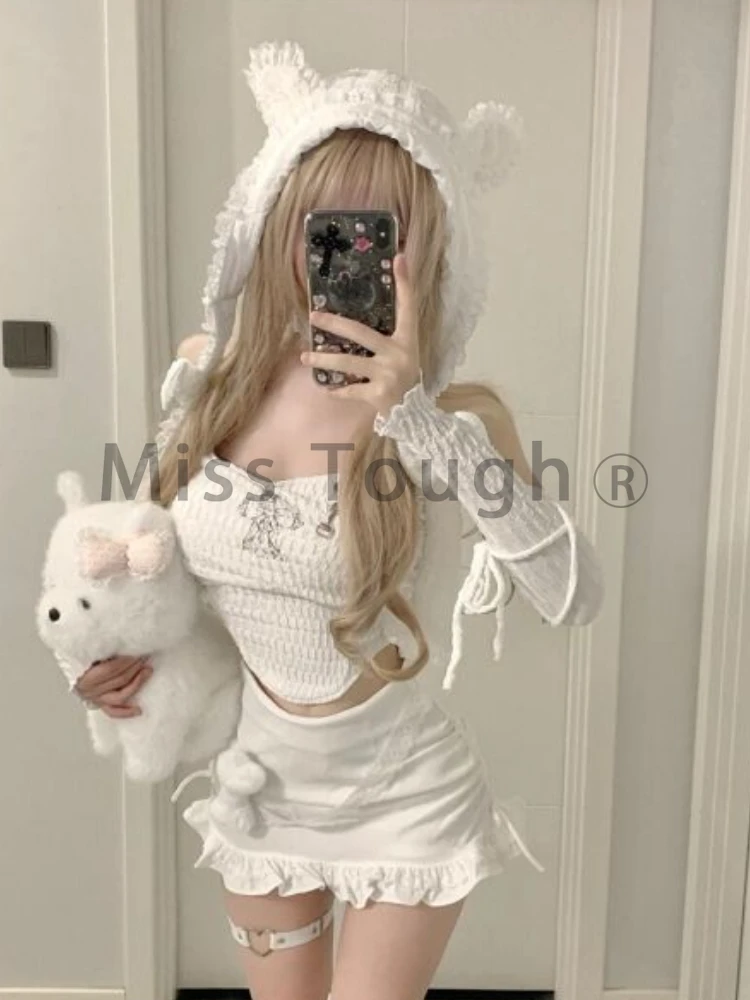 Осенний милый вязаный комплект из 4 предметов Женский дизайнерский красивый