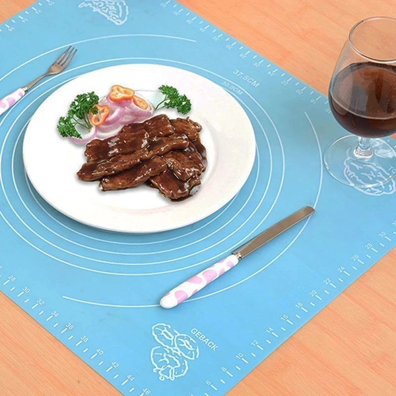 Коврик для замеса теста силиконовый антипригарный раскатывающийся тесто пиццы