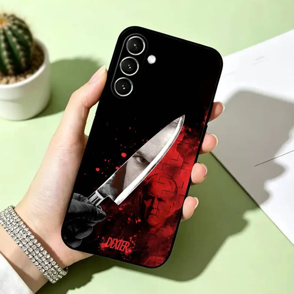 Фото Чехол для телефона D-Dexter Morgan, черный, силиконовый, мягкий, для Samsung Galaxy A73, A72, A71, A70, A53, A52, A51 №5