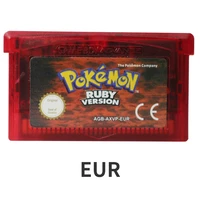 pokemon ruby gba double decoding gbc ndsl gb gbm video game cartridge 32 bit console memory card european version