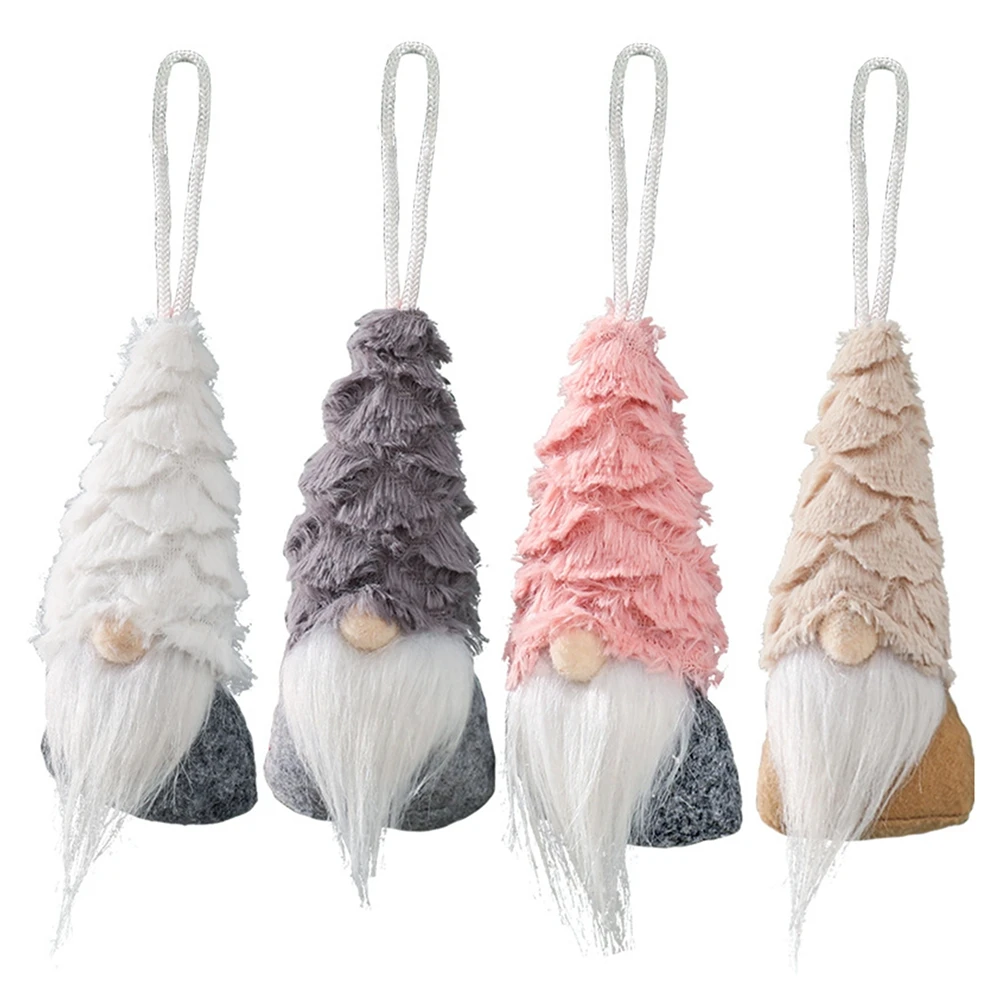 

Рождественская шерстяная кукла без лица, Рудольф гном, плюшевая кукла, украшение ручной работы, подвесной кулон, рождественские товары вечерние украшение для елки