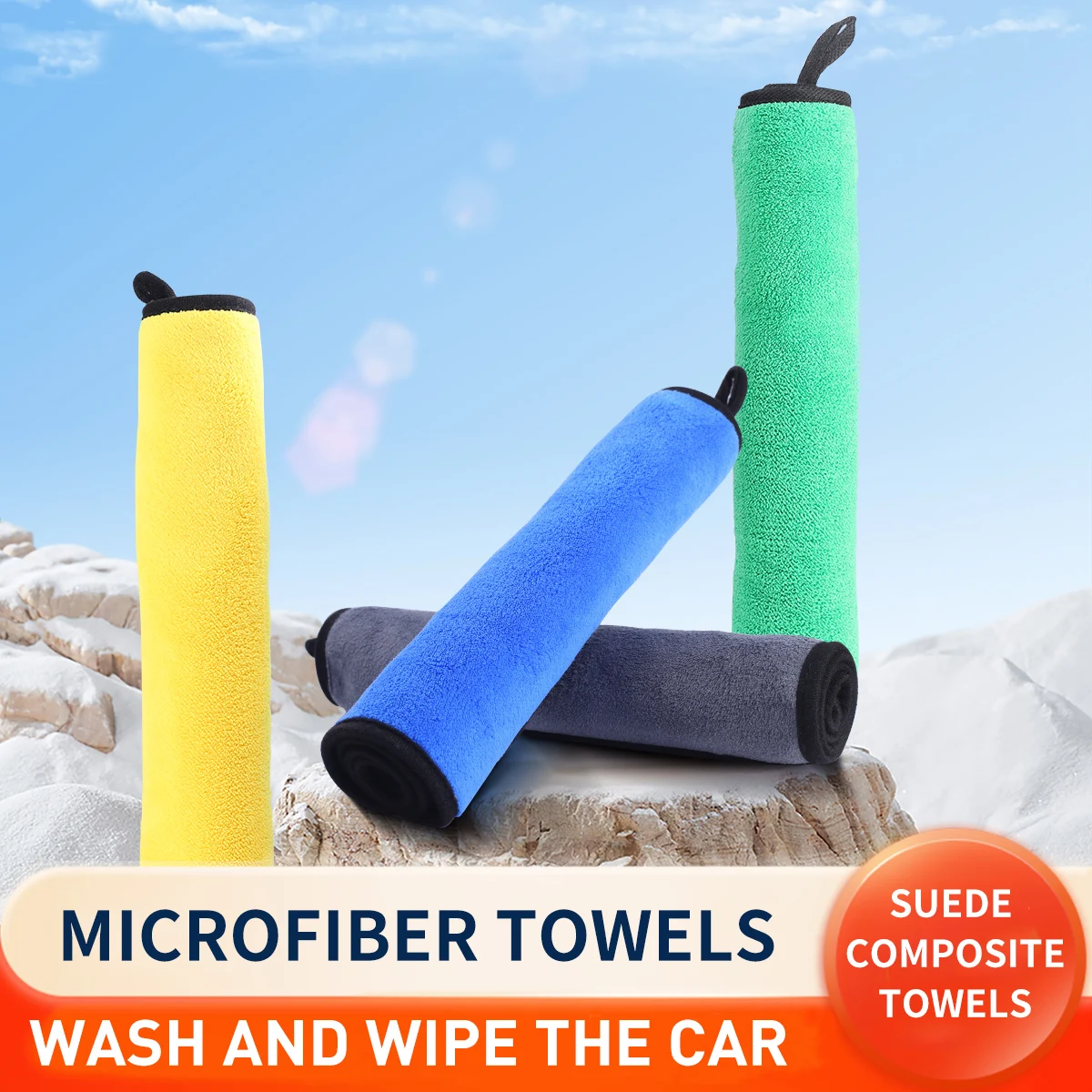 12Pcs/lot 30x30/40/60cm Car Wash Microfiber Towel Car Cleaning Drying Cloth Car Care Cloth Microfiber Towel Car Microfiber Cloth