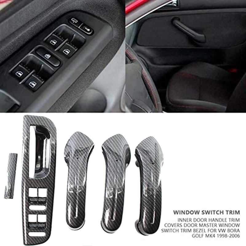 

5 шт./компл. панель управления дверной ручкой для стекла-Golf 4 Jetta MK4 Bora 1998-2004