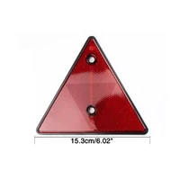 g99f tail rear back marker indicator triangle automotive reflector for car trailer red pack of 2