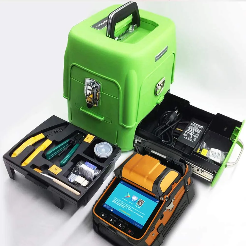

Digital Fiber Optical Fusion Splicer Core Alignment Full Featured 3 In 1 Fiber Clamp High Accuracy Fiber Auto Splicing Machine