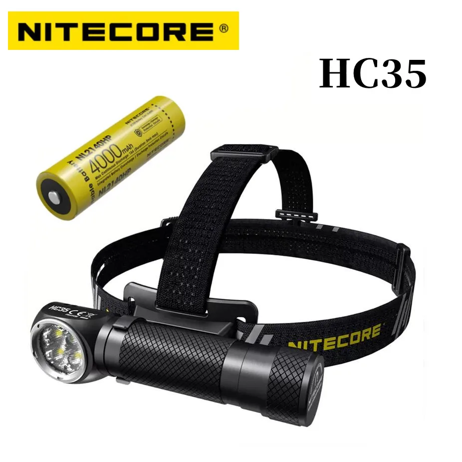 Перезаряжаемый налобный фонарь NITECORE HC35 2700 люмен высокопроизводительный