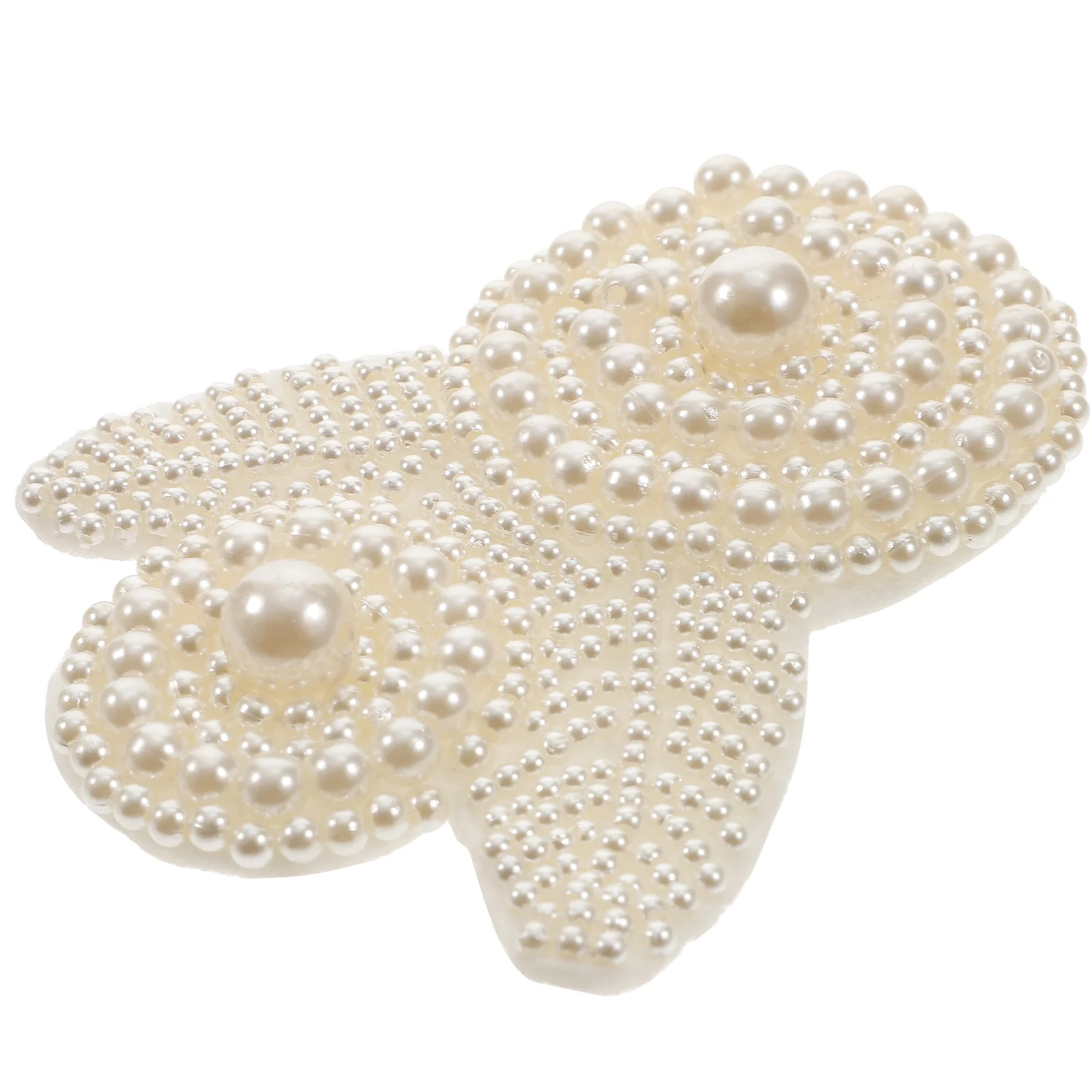 

Dress Hat Accessories Crafts Embroidered Sew Patch Appliques Decorative Clothes Patch Pearl Flower Patch DIY Patch