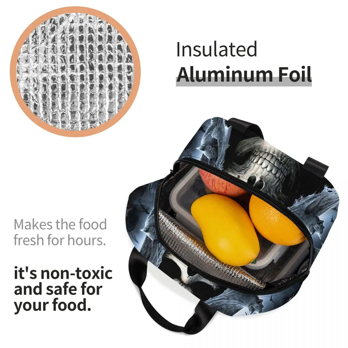 Рисунок 4 - Сумка для ланча женская с черепом смерти