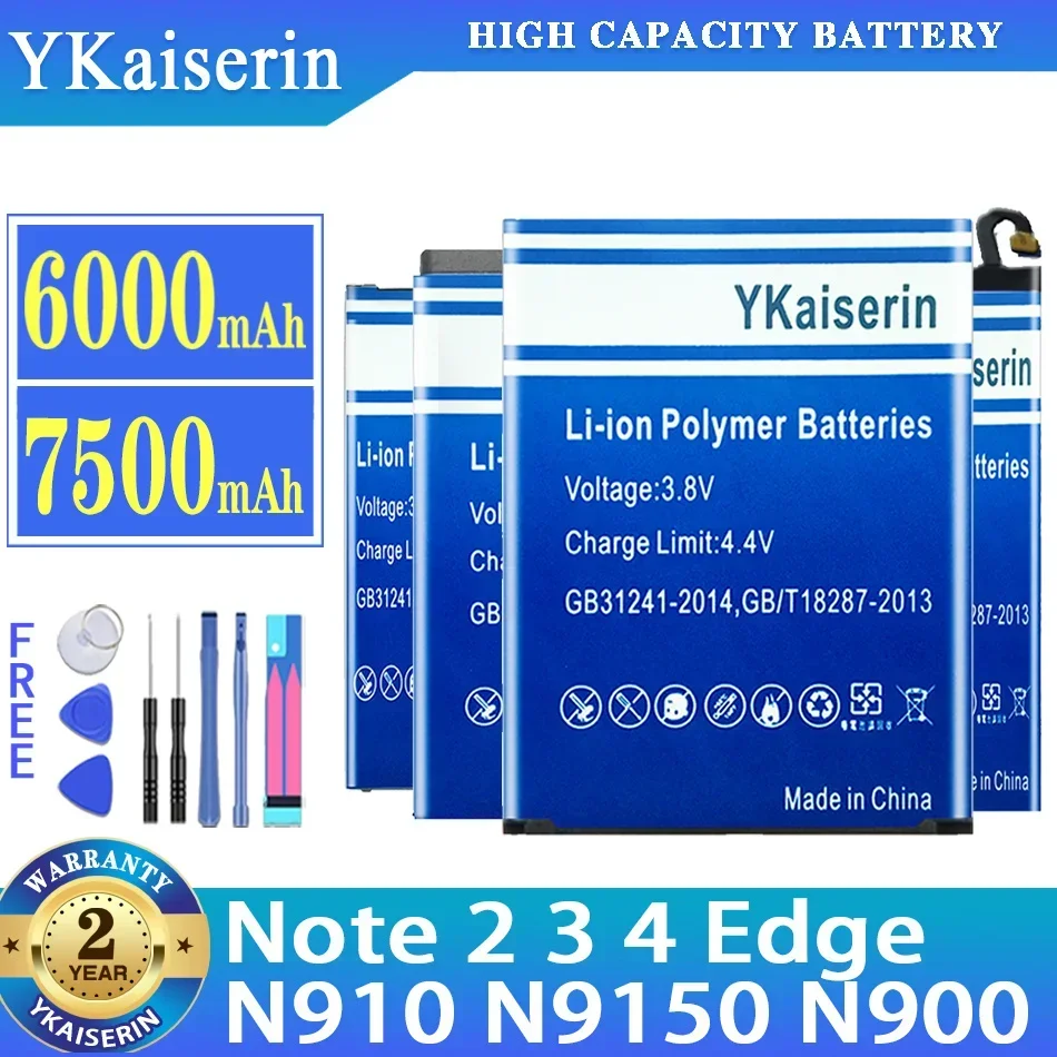 Аккумулятор для Samsung GALAXY Note 2 3 4 Edge N9150 Note4 N910 N910X SM-N915 N7100 T889 Note3 N9000 N9005 N900