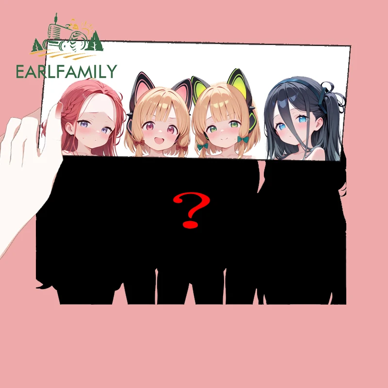 

EARLFAMILY Blue Archive Cute Loli Car Stickers Graffiti Anime Girls Tumbler Car Accessories Storage Box Decal Camper Desktop