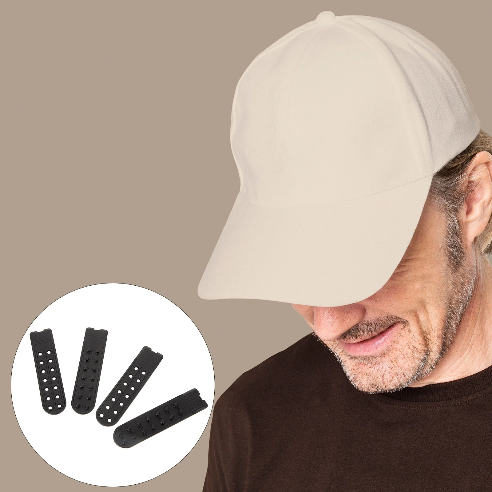 

10 Pairs Portable Hat Snapbacks Cap Supplies Double Row Extender Replaceable Extenders Plastic Adjustable Straps
