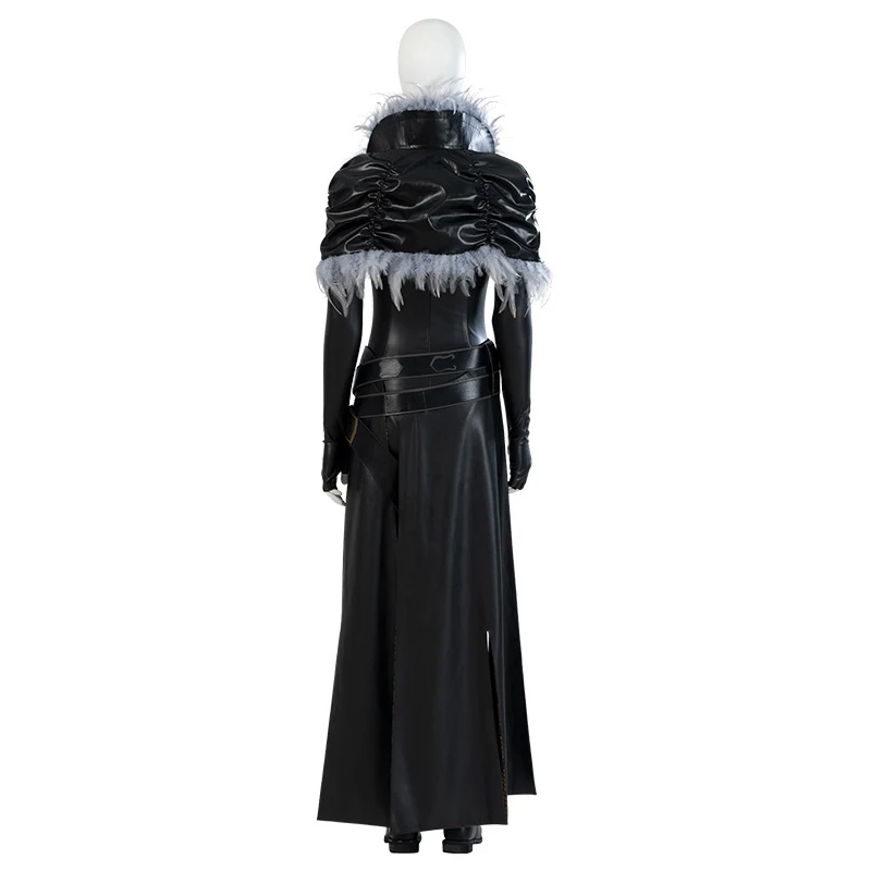 Костюм женский для косплея элитной фантазии черный полный комплект комбинезона