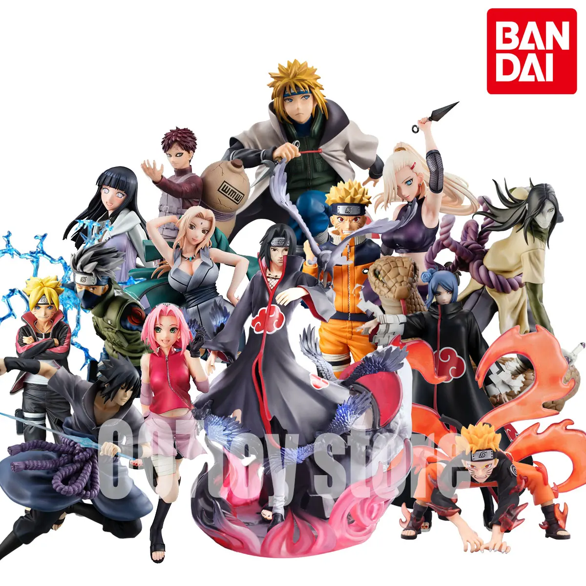 

BANDAI Genuine Naruto GK Action Shippuden Anime Model Uzumaki Uchiha Ltachi Akatsuki Statue Collectible Toys Doll Anime Figure