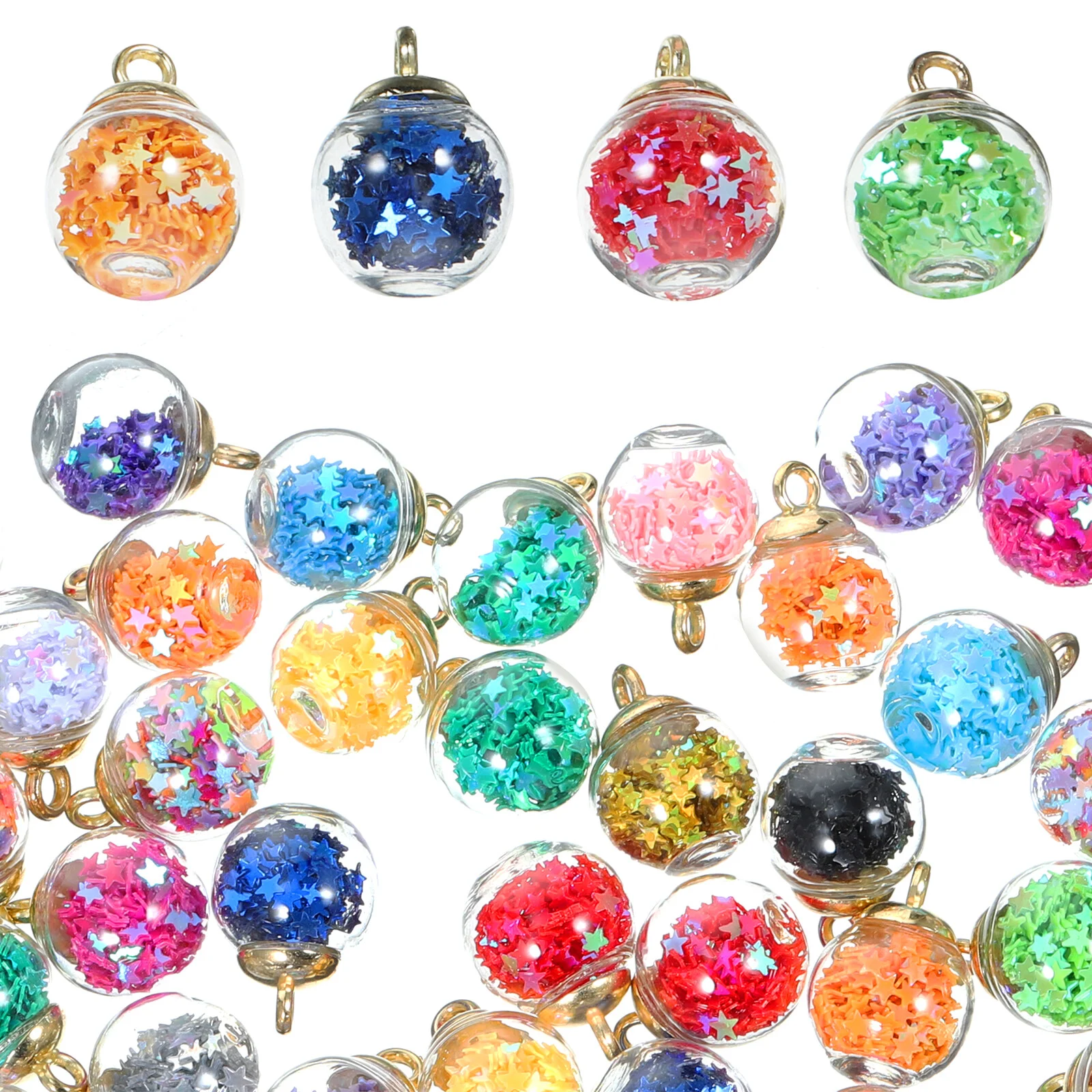 Accessories Glass Ball Necklace Pendants Bracelet Earring Charms Hanging Decors Ornaments Crafts