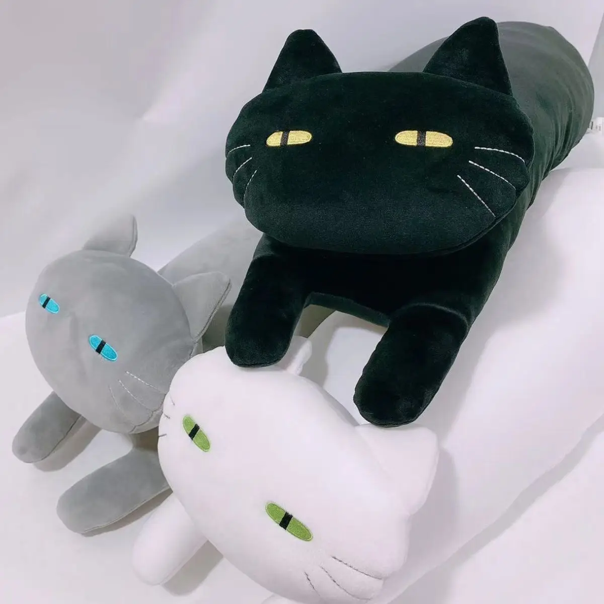 

Cute Soft Long Cat Pillow Plush Toys Stuffed Pause Office Nap Pillow Bed Sleep Pillow Home Decor Gift Doll for Kids Girl